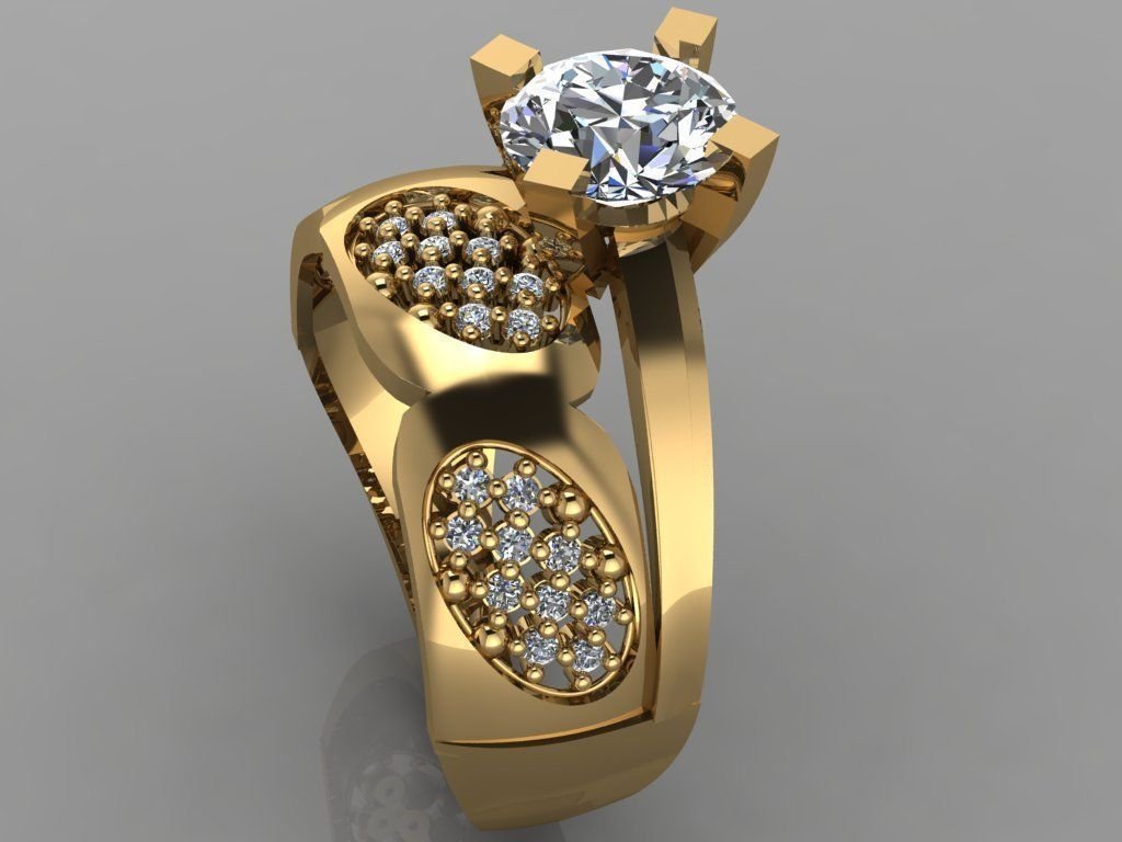 Verlobungsring Diamant engagement ring diamond Hochzeit 3D print model - Mito3D