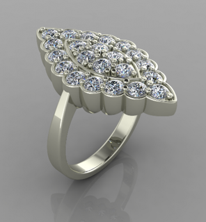 Engagement Ring Frau Ringe Diamant Juwel Schmuck Gold Silber Hochzeit Mode Weiß brillant engagem Solitär 3d print model - Mito3D