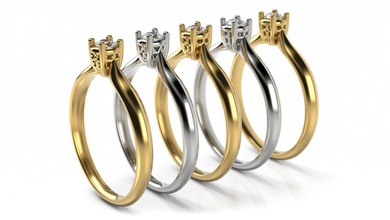 Verlobungsringe-Kollektion 2 engagement ring Ringe Schmuck 3dmodel 3d print model - Mito3D