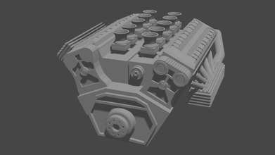 motore gratuito 3d modello in compatto macchine 3dexport 3d print model - Mito3D