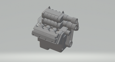 motore v8 gratuito 3d stampa modello in veicolo 3dexport miniaturas pressofuso hotwheels fessura macchina caldo ruote tamya slotcar 3d print model - Mito3D