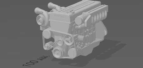 engines 124 model cars 3d print in automotive 3dexport 3d print model - Mito3D
