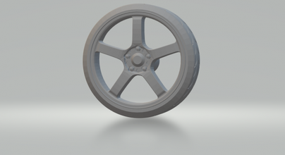 enkei rims generic v1 3d print model in vehicle 3dexport wheels diecast hotwheels slotcar slot car hot tamya rotiform tsw 3d print model - Mito3D