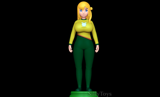 enome yolkian outfit - immoral guild woman anime female thick blond mindcrontrol 3d print model - Mito3D