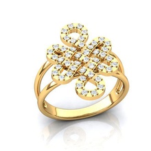 ephiopia ring diamond round jewelry 3d print model - Mito3D