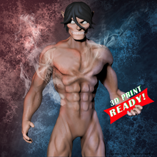 eren yeager attack on titan anime 3d print model in monsters & creatures 3dexport anatomy aot art attackontitan body character erenyeager fantasy manga shingekinokyojin actionfigure figurines printable sculpture comic game 3dprint miniatures 3d print model - Mito3D