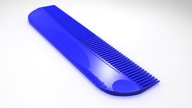 ergonimic haircut comb 3d print model in 3dexport 3dmodel 3dprint photorealistic jozaee stl 3dm ergonomic 3d print model - Mito3D