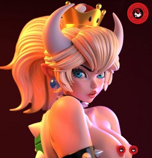 es monster - bowsette nsfw stl ready printing monsters & creatures 3d print model - Mito3D