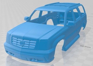 escalade 2002 printable body car 3d print model in automotive 3dexport slot scalextric tamiya rc miniz hobby micro crawler 3d print model - Mito3D