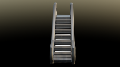 escalier mécanique libre 3d modèle in boutique espaces 3dexport escaliers mécaniques architecture 3d print model - Mito3D