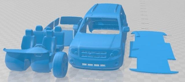 escapar 2015 imprimible coche vehiculo 3d impresión modelo in automotor 3dexport espacio scalextric tamiya rc miniz pasatiempo 3d print model - Mito3D