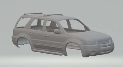 escapar fundido presión ruedas calientes espacio tragamonedas slot car caliente juguetes coche vehiculo 3dpirnt impresión imprimible 3d print model - Mito3D