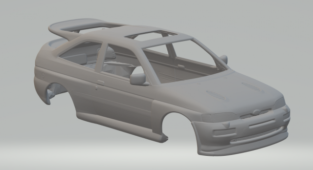 escort cosworth 3d print model in vehicle 3dexport diecast slot-car slotcar slot car hot hotwheels rc 3D print model - Mito3D