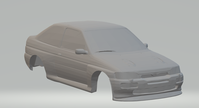escort cosworth hotwheels diecast scx slot car slotcar stl printable rcmodel wrc rally 3d print model - Mito3D