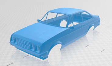 escort mk2 rs 2000 printable body car 3d print model in automotive 3dexport slot scalextric tamiya rc 1-10 1-24 1-32 3d print model - Mito3D