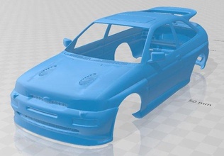 escort rs cosworth 1992 printable body car 3d print model in automotive 3dexport rc miniz tamiya slot scalextric hobby micro 3d print model - Mito3D