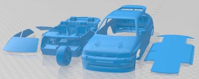 escort rs cosworth 1992 printable car automotive slot scalextric tamiya rc miniz hobby micro diecast 3d print model - Mito3D