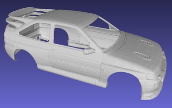 escolta rs cosworth 1992 imprimible cuerpo coche vehiculo 3d impresión modelo in automotor 3dexport rc miniz tamiya espacio scalextric pasatiempo micro 3d print model - Mito3D
