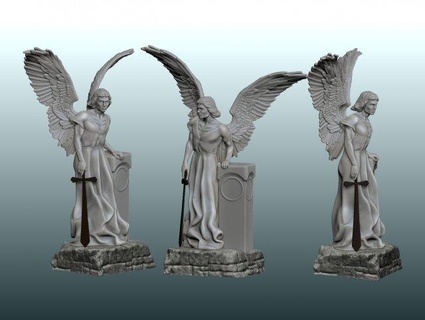 Estatua el başarısız yok edici para impresin 3d heykel melek heykeller Sanat kötü 3d print model - Mito3D