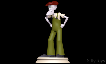 Eustace torba cesaret korkakça köpek adam 3d print model - Mito3D