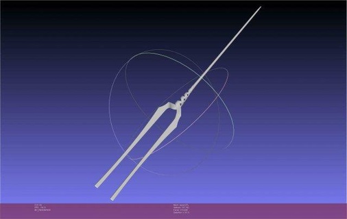 evangelion spear longinus assembly anime neon-genesis-evangelion spear-of-longinus 3d print model - Mito3D