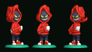 evil character toons games toys gags sculptures pose 3d print model - Mito3D