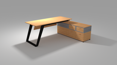 executive desk escritorio interior mueble furniture 3dmodel asset decoration product 3d print model - Mito3D