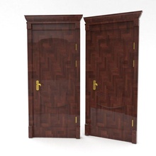 exterior madera puerta 3d modelo 3d print model - Mito3D