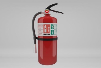 feu extincteur 3d modèle in 3dexport gaz l'eau brûler flamme inflammable équipement hommes homme brûlant bois boîte récipient boue maison murs jeu 3d print model - Mito3D