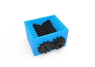 extremo poderoso trituradora 3d impresión modelo in mecánico partes 3dexport controlar rotación motor servo engranaje rc imprimible imponente máquina herramienta 3d print model - Mito3D