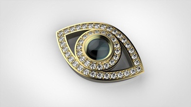 olho pulseiras pulseira jóias 3dmodel 3d print model - Mito3D