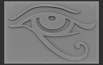 œil soulagement reliefs modèle relief yeux 3dprint 3dprinted 3dprinting 3dtable 3dtableau 3d print model - Mito3D