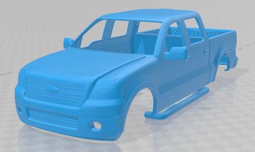 f-150 raptor printable body car 3d print model in automotive 3dexport slot scalextric tamiya rc miniz hobby micro crawler 3d print model - Mito3D