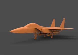 f-15 eagle 3d print model in vehicle 3dexport 15 f15 fighter silent air strike airplane aircraft jet plane military force speed flight aviation united states pilot 3d print model - Mito3D