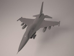 f-16 fighting falcon 3d model in fighter 3dexport f16 aircraft plane 3d print model - Mito3D