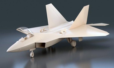f-22 raptor 3d model in bomber 3dexport jet jetfighter fighter air airplane plane aircraft carry carrier military army usa uss drone wings highpoly clay 3d print model - Mito3D