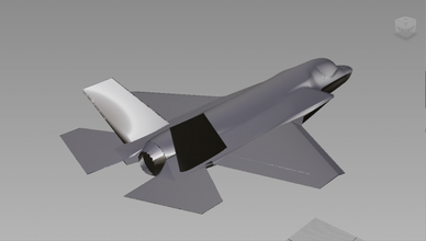 f-35 polygonal 3d model in bomber 3dexport models automotive alias obj 3d print model - Mito3D