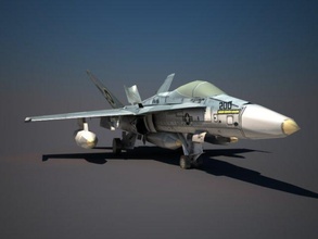 f18 3d modello in combattere 3dexport aereo militare jet vigore guerra 3d print model - Mito3D