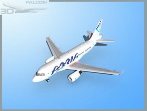 falcon3d a319 adria 3d model in commercial 3dexport airplane aircraft airliner plane transport passenger modern twin jet civil civilian a320 a321 a318 airbus 3d print model - Mito3D
