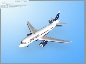falcon3d a319 hamburg airways 3d model in commercial 3dexport airplane aircraft airliner plane transport passenger modern twin jet civil civilian jetliner airline airbus a320 a318 a321 3d print model - Mito3D