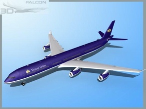 falcon3d a340 600 vietnam airlines airplane aircraft airliner plane transport commercial passenger modern twin jet civil civilian jetliner a-340 a-340-600 a340-600 airbus 3d print model - Mito3D