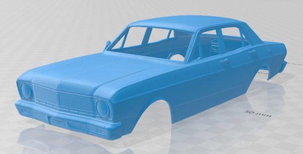 halcón 1968 imprimible cuerpo coche vehiculo espacio scalextric Tamiya rc miniz pasatiempo micro 3d print model - Mito3D