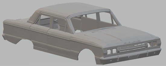 falke 1970 druckbar körper wagen 3d drucken modell automobil 3dexport slot scalextric miniz tamiya rc 3d print model - Mito3D