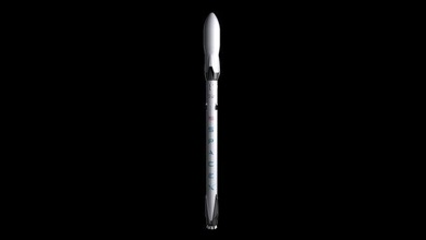 falcon 9 v12 fully reusable 3d model in 3dexport v1-2 rocket space-x space nasa 2018 usa tesla elon musk future sci-fi 3d print model - Mito3D