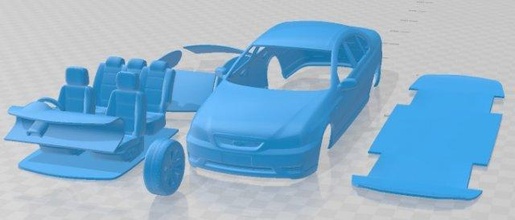 falcão Fairmont 2005 imprimível carro fenda escalextrico Tamiya rc miniz passatempo micro 3d print model - Mito3D