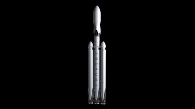 falcon heavy v12 fully reusable 3d model in bomber 3dexport v1-2 rocket space-x space nasa 2018 usa tesla elon musk future sci-fi 3d print model - Mito3D