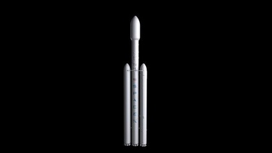 falcon heavy v12 reusable 3d model in 3dexport v1-2 rocket space-x space nasa 2018 usa tesla elon musk future sci-fi 3d print model - Mito3D