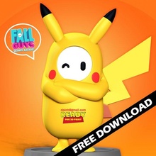 autunno ragazzi Pikachu gratuito Pokemon 3dprint 3dprinting carina statua figura figurina 3d print model - Mito3D