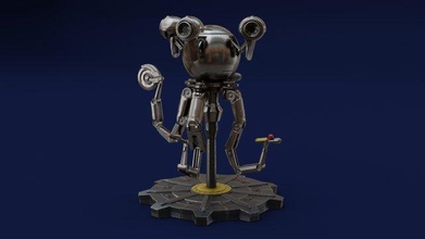 Tomber Codsworth figurine imprimable statue personnage jouet miniature funko lego collectionner Jeu fiction science robot machine 3d print model - Mito3D
