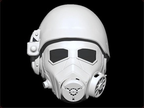 caer ncr casco 3d impresión modelo in juego accesorios 3dexport vaultboy airsoft máscara cosplay 3dshophelmet 3d print model - Mito3D